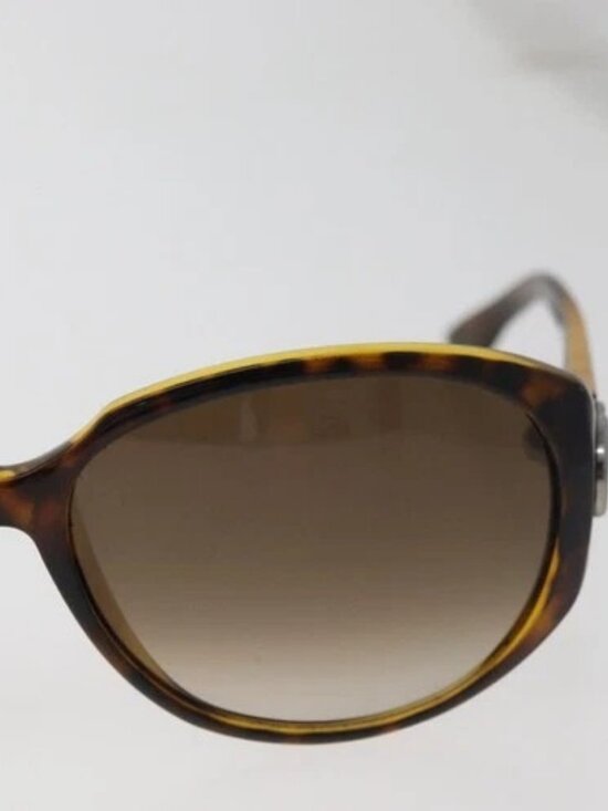 GUCCI Tortoise Pattern Sunglasses Plastic Brown Silver Auth BA13261 main image 8